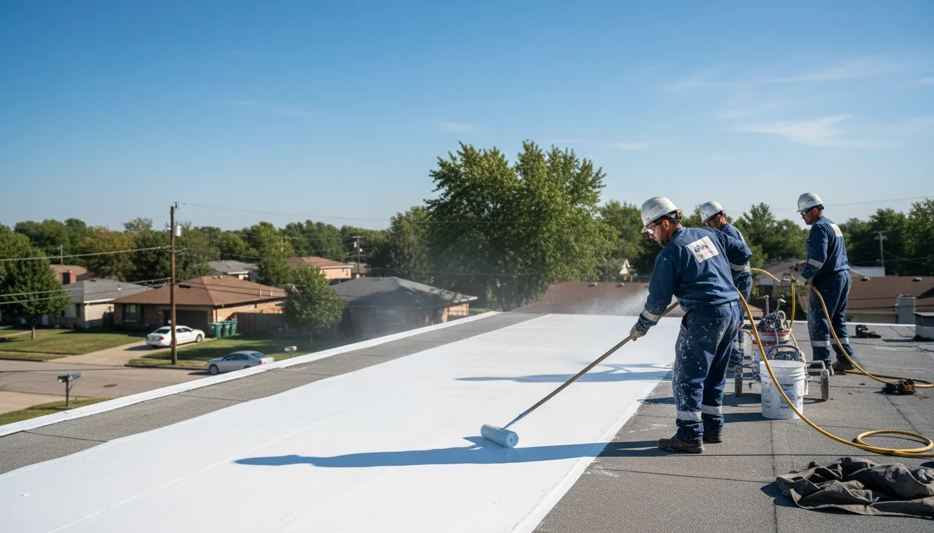 Commercial roof coating in Campbellsburg, KY near me